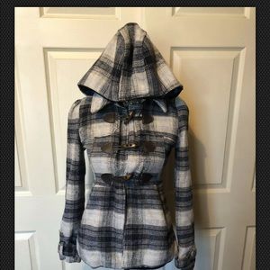 Charlotte Russe Plaid Wool Lined XS/S Coat